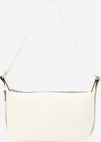 Sac bandoulière Calvin Klein Jeans en blanc : devant