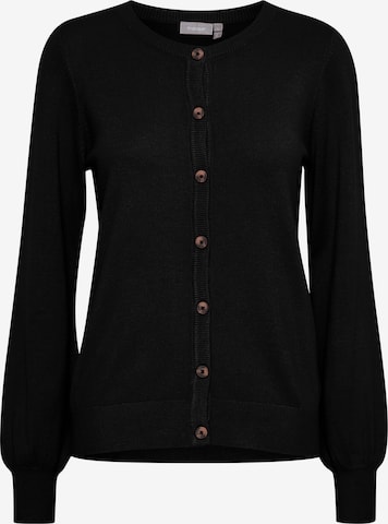 Fransa Knit Cardigan in Black: front