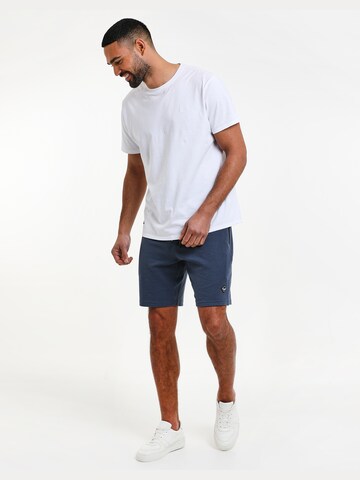 Threadbare Regular Shorts 'Ottoman' in Blau