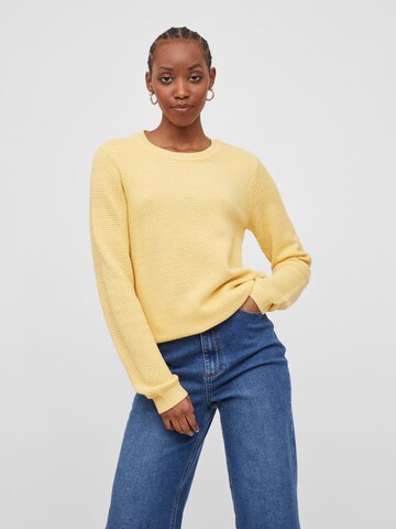 VILA Sweater 'VIChassa' in Yellow: front