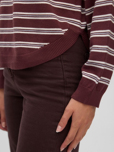 VERO MODA Trui 'VMBarbara' in XS in de kleur Lichtblauw / Roestbruin / Wit, Productweergave