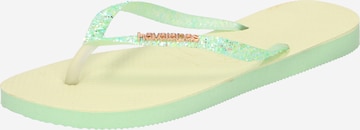 HAVAIANAS T-Bar Sandals in Green: front