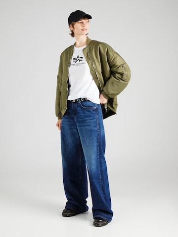 Tricou 'New Basic' de la ALPHA INDUSTRIES pe negru