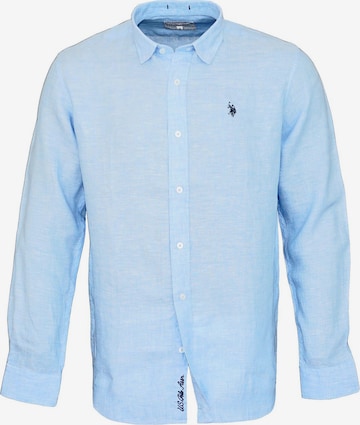 U.S. POLO ASSN. Regular fit Button Up Shirt in Blue: front