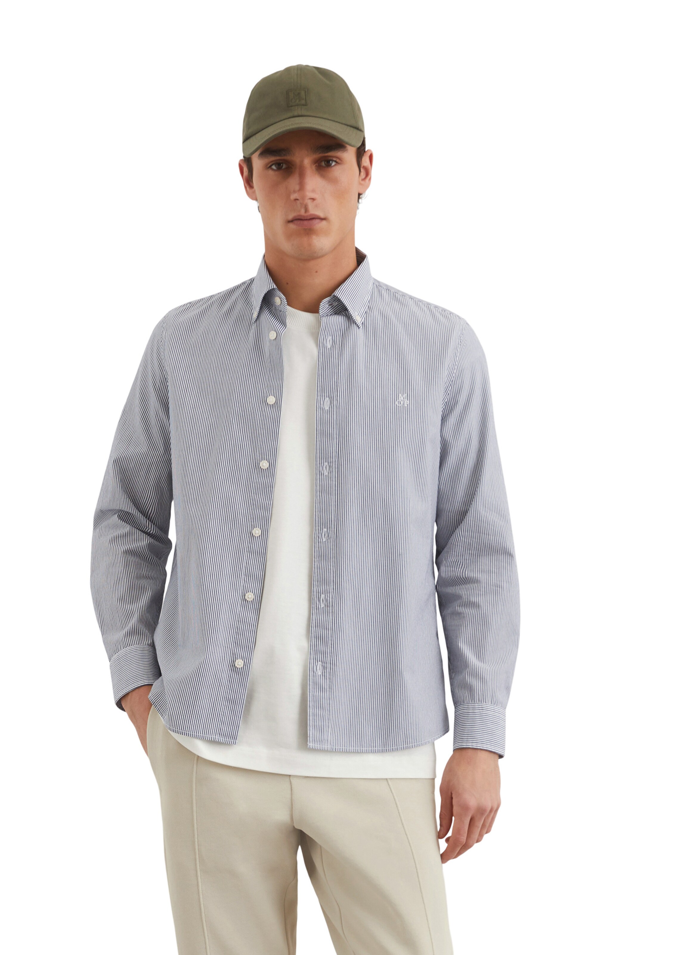 Marc O'Polo Regular fit Button Up Shirt in Blue: front