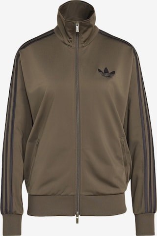 ADIDAS ORIGINALS Sweatjacke 'Firebird' in Braun: Vorderseite
