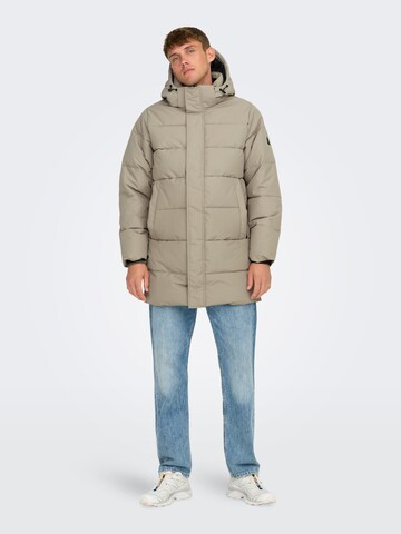 Only & Sons Overgangsfrakke 'ONSCarl' i beige