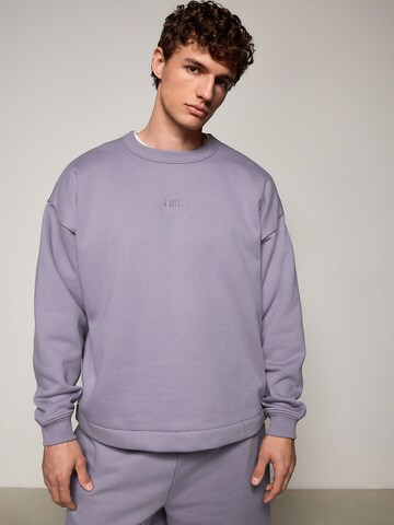 Sweat-shirt 'Edit' Next en violet : devant
