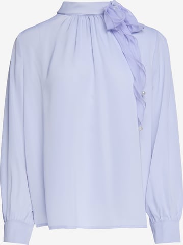faina - Blusa 'GLOW' em azul: frente