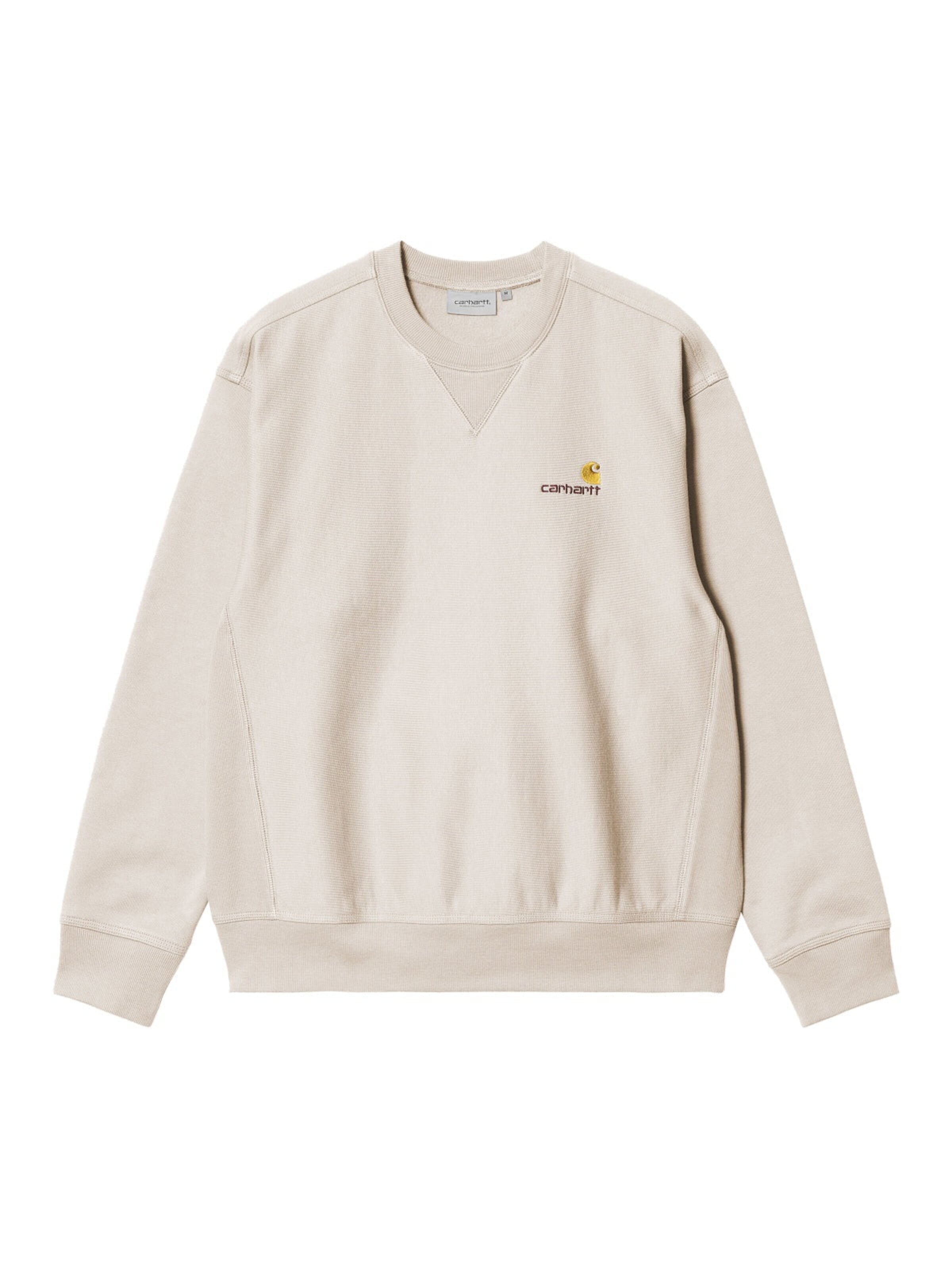 Carhartt WIP Pullover 'American Script'‌‌‌‌‌‌‌‌ in Weiß: Vorderseite