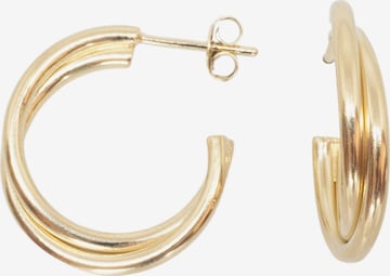 Boucles d'oreilles fejn en or : devant