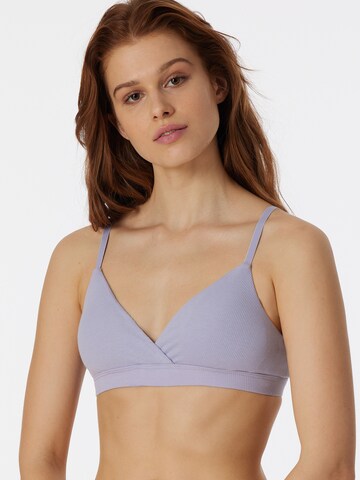 Triangle Soutien-gorge ' Pure Rib ' SCHIESSER en violet : devant