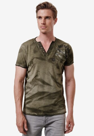 Rusty Neal Shirt in Groen: voorkant