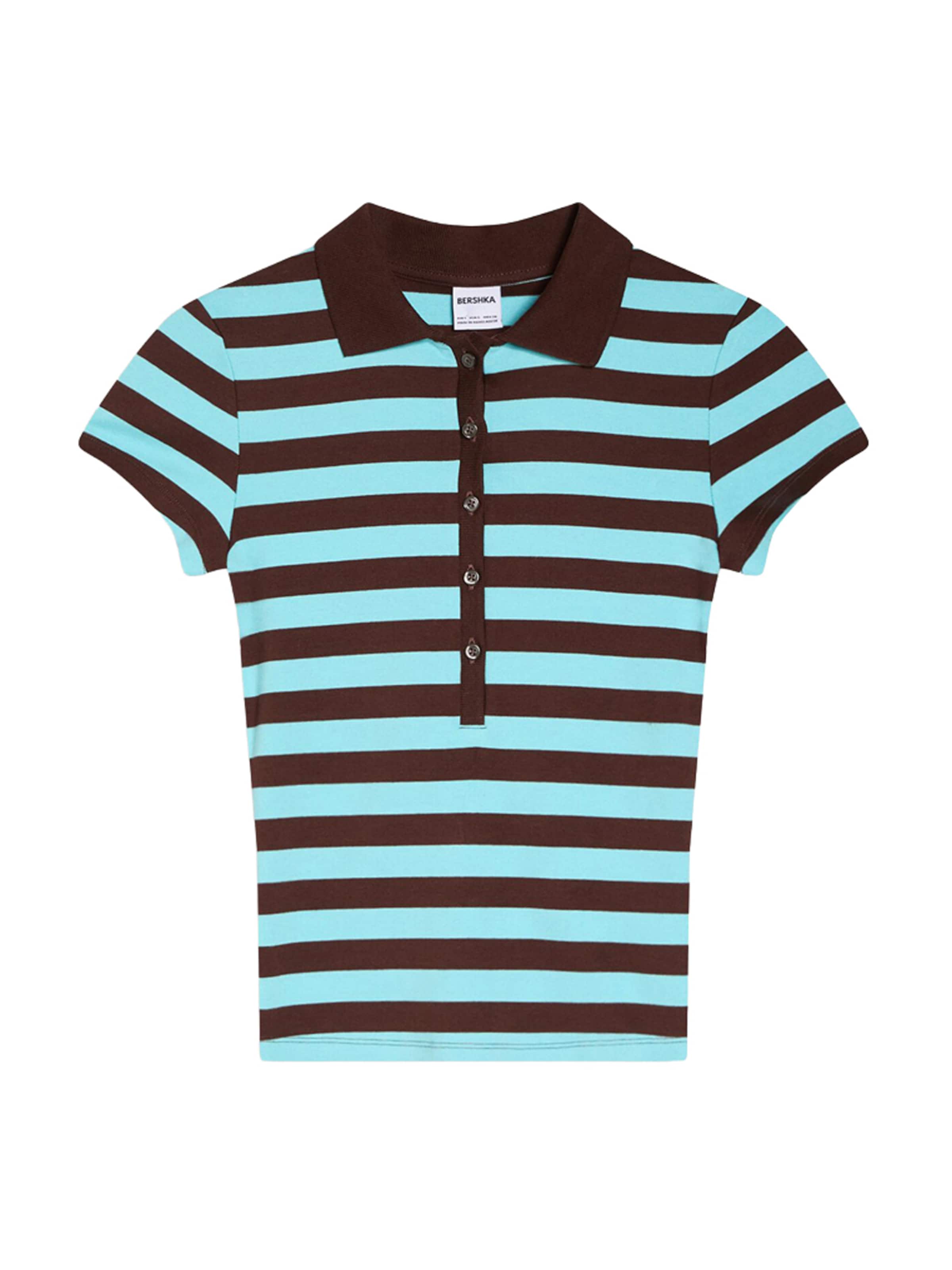 Bershka Shirt in Bruin: voorkant