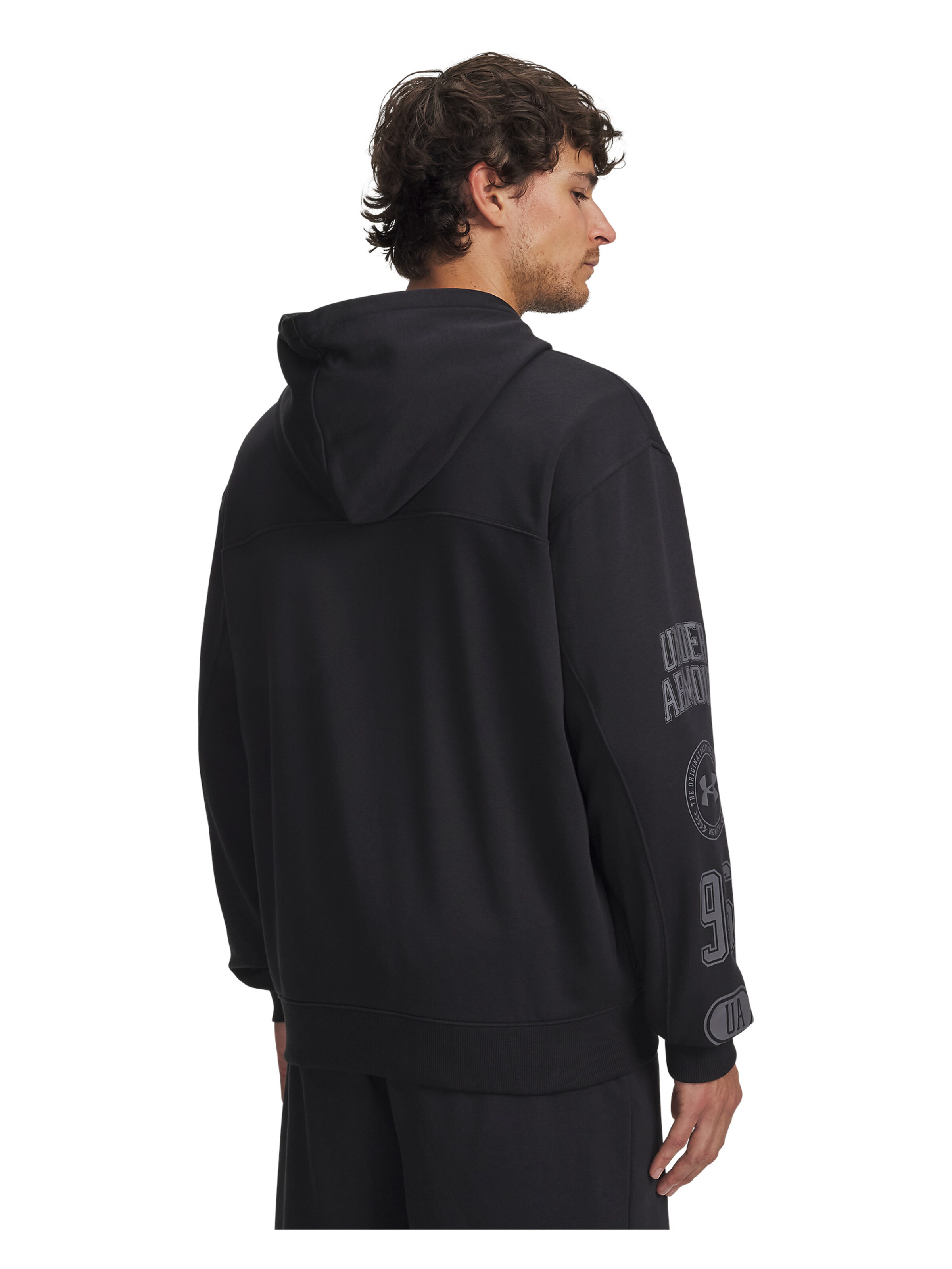UNDER ARMOUR Sportsweatvest 'Rival' in Zwart