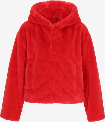 Veste d’hiver MIMO en rouge : devant