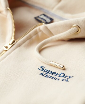 Veste de survêtement 'Essential' Superdry en beige