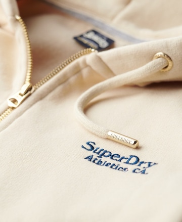 Superdry Zip-Up Hoodie 'Essential' in Beige