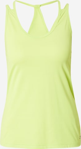 Reebok - Top desportivo 'Athletic' em amarelo: frente