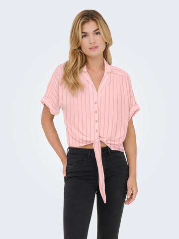Chemisier 'ONLPAULA' ONLY en rose : devant