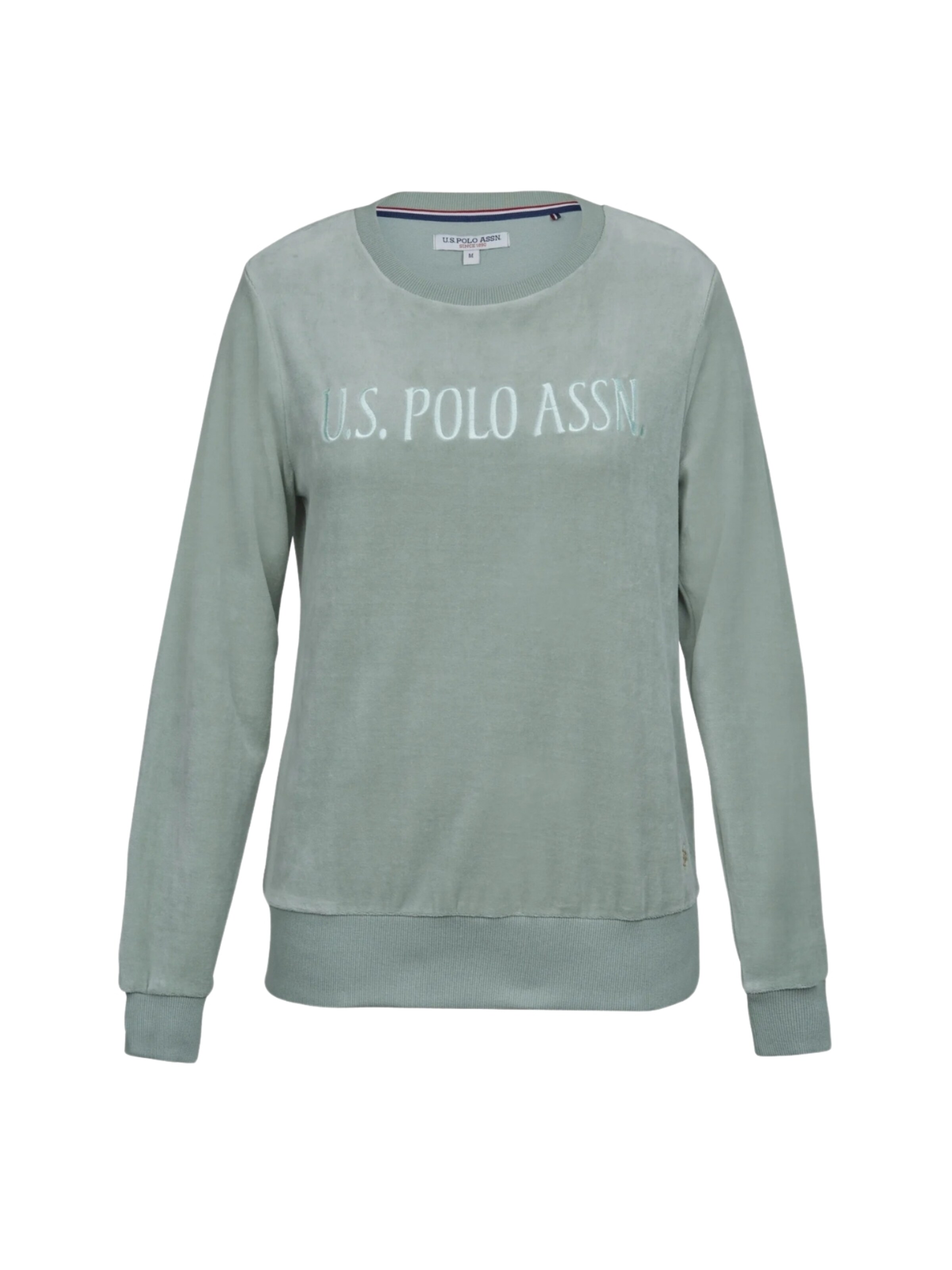 U.S. POLO ASSN. Mikina 'Gurli' – zelená: přední strana