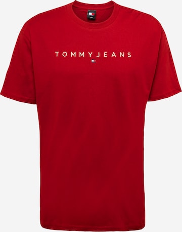 Tommy Jeans T-Shirt in Rot: predná strana