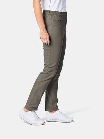 Regular Pantalon 'Anna' Goldner en vert