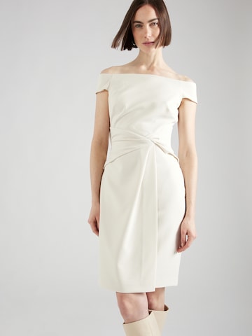 Lauren Ralph Lauren Koktejlové šaty – béžová: přední strana