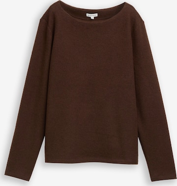 TOM TAILOR Sweatshirt in Bruin: voorkant