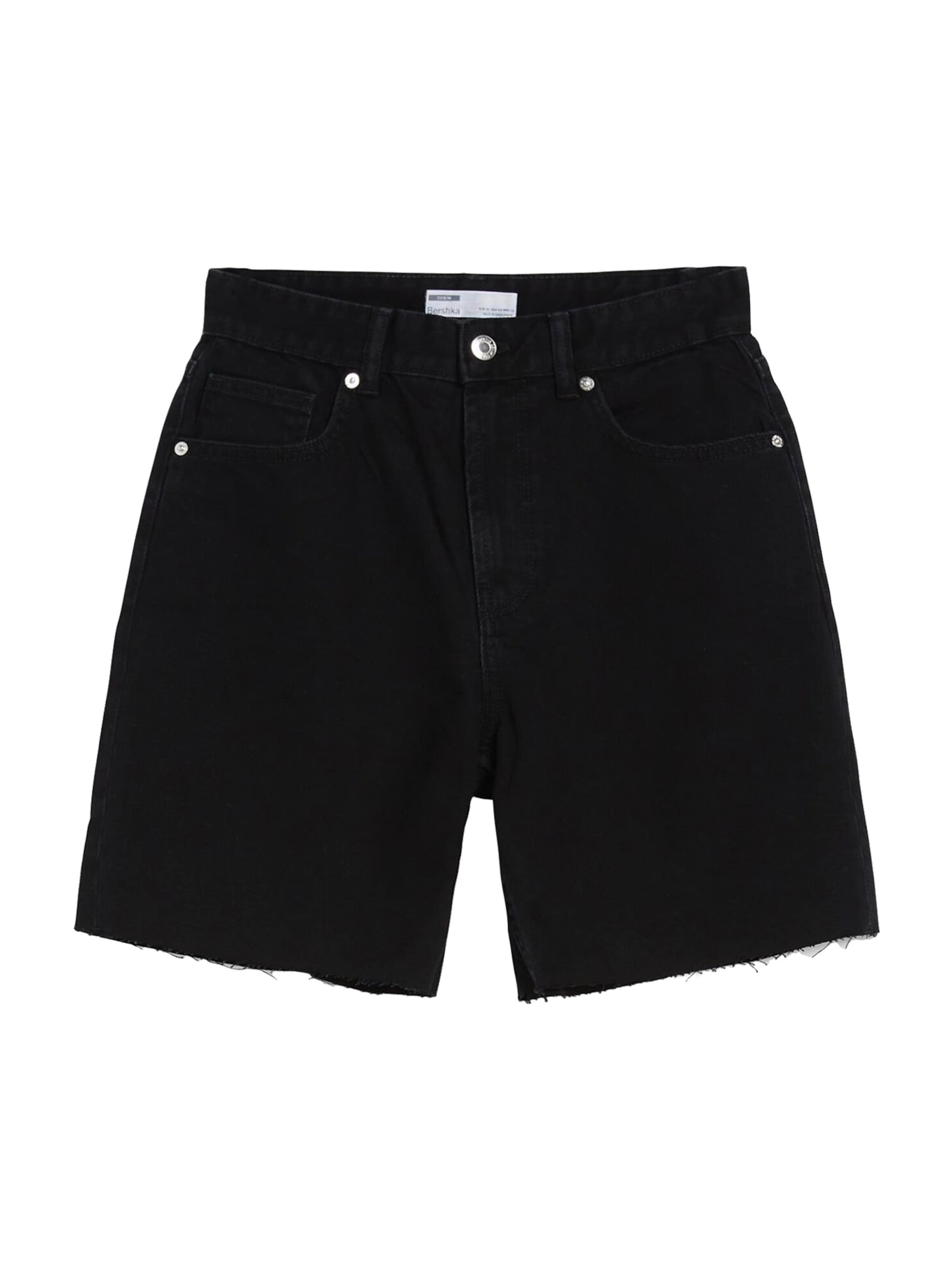 regular Jeans di Bershka in nero: frontale