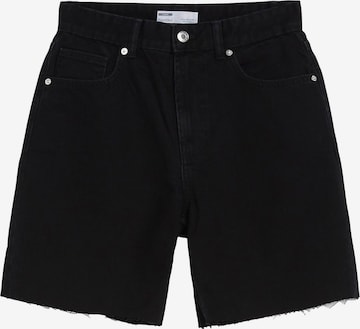 Bershka Regular Jeans in Black: front