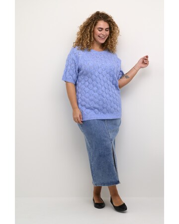 KAFFE CURVE Sweater 'Cnalene' in Blue