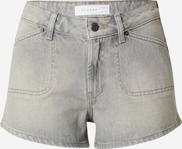 TOPSHOP Regular Jeans in Grey: front