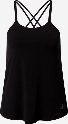 CURARE Yogawear - Top deportivo en negro: frente