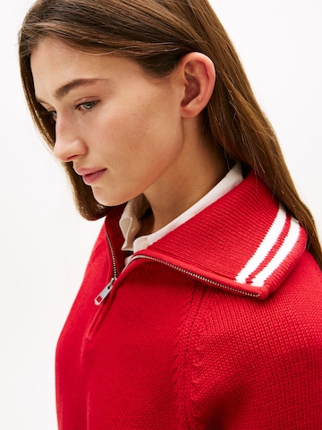 Pullover 'Varsity' di TOMMY HILFIGER in rosso