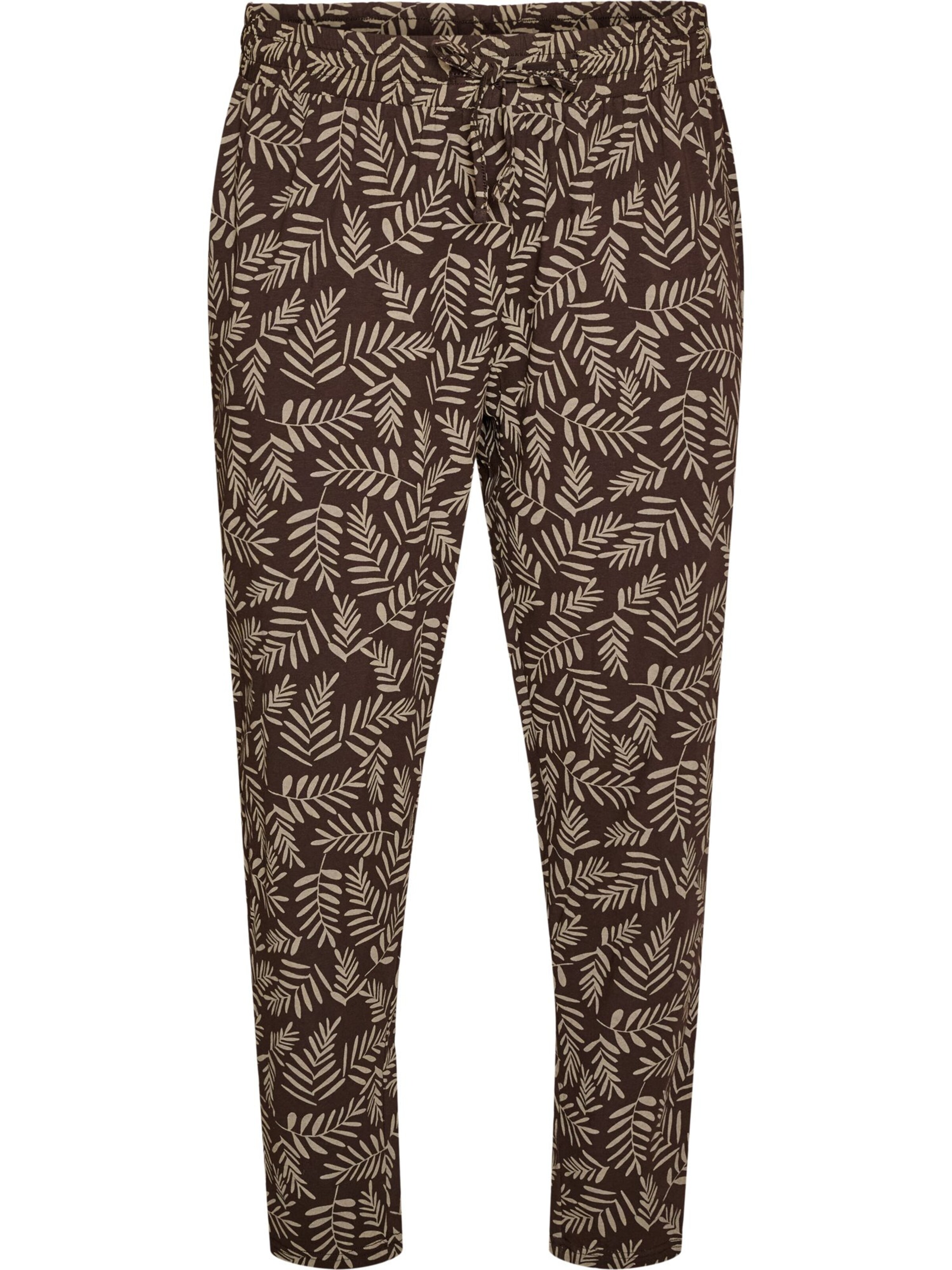 Pantaloni de pijama 'DANA' de la Zizzi pe maro
