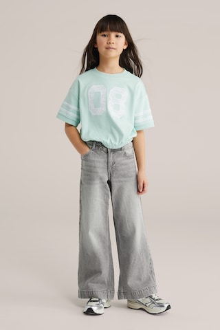 WE Fashion Широкий Джинсы в Серый