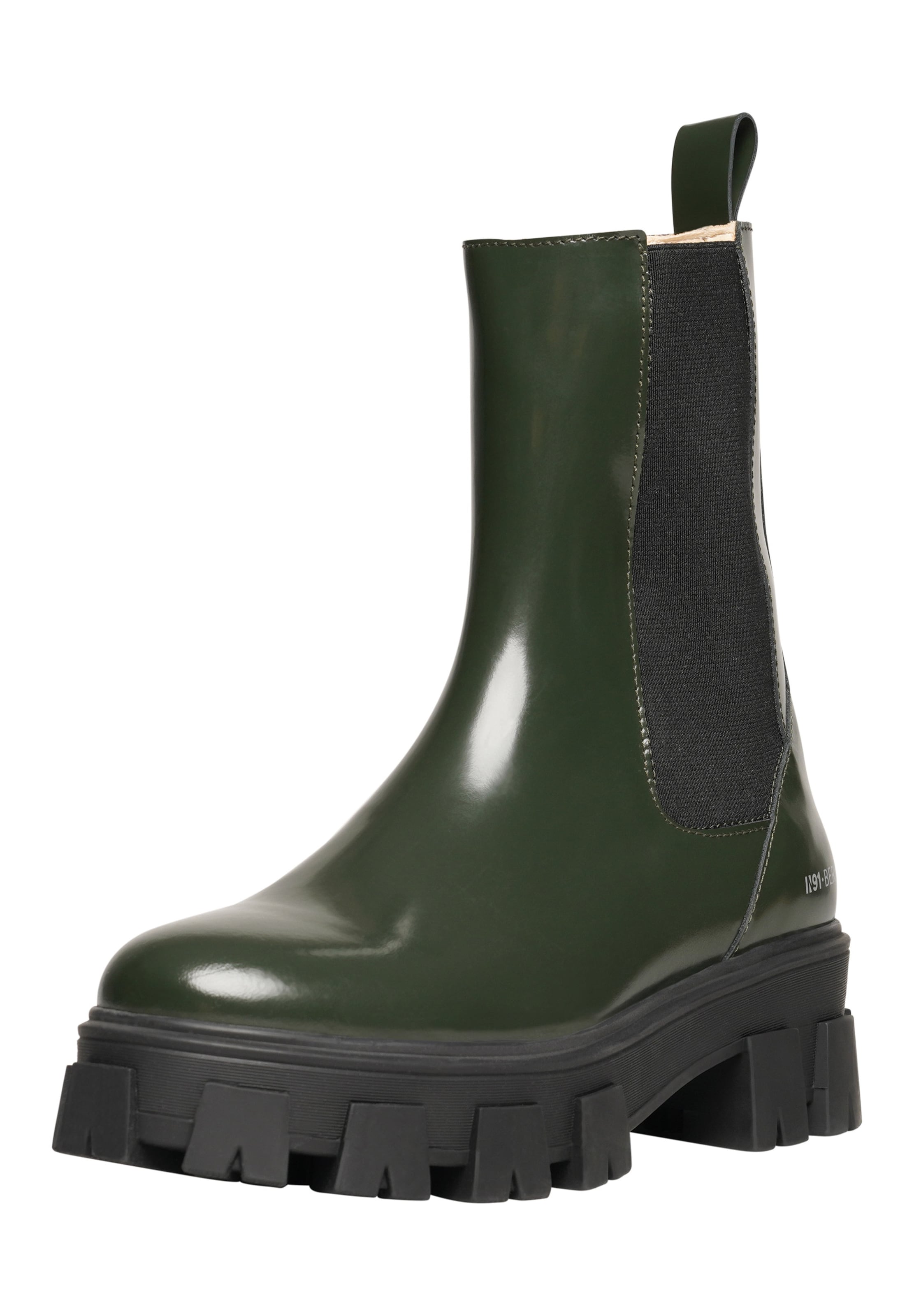 N91 Chelsea boots in Green: front