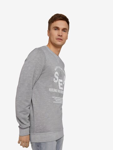 TOM TAILOR Sweatshirt in Grau
