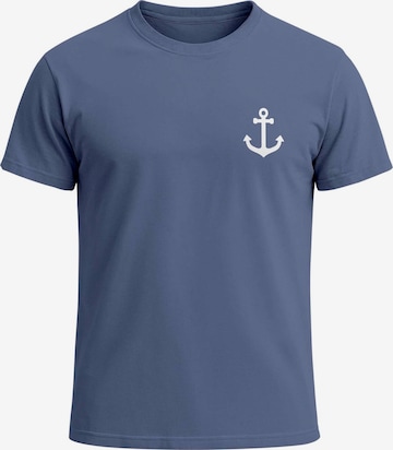 Neverless Shirt 'Anker' in Blue: front