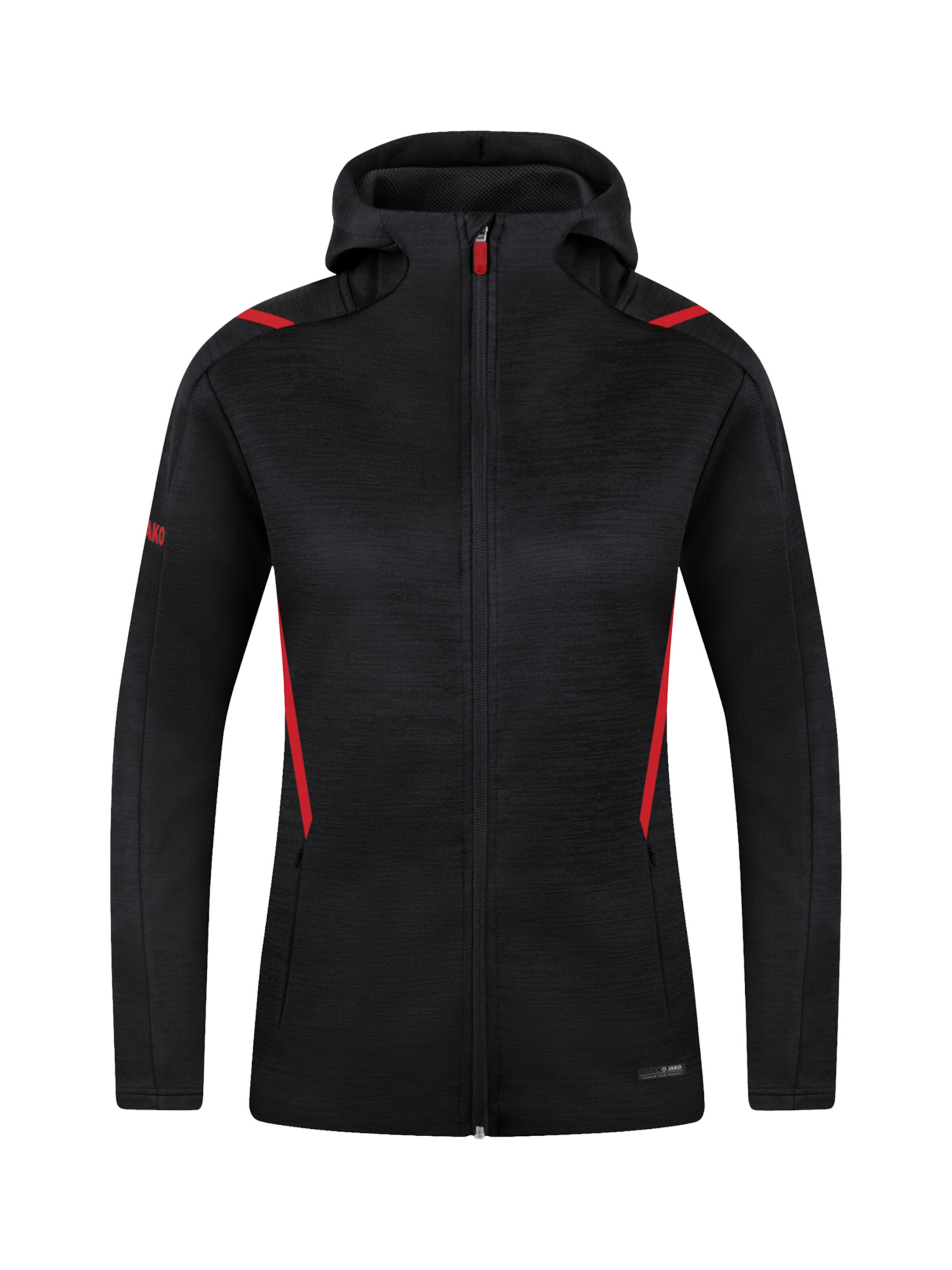 JAKO Sportjacke in Schwarz: Vorderseite