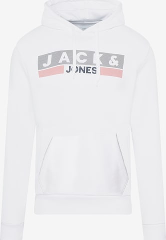 JACK & JONES Mikina – bílá: přední strana