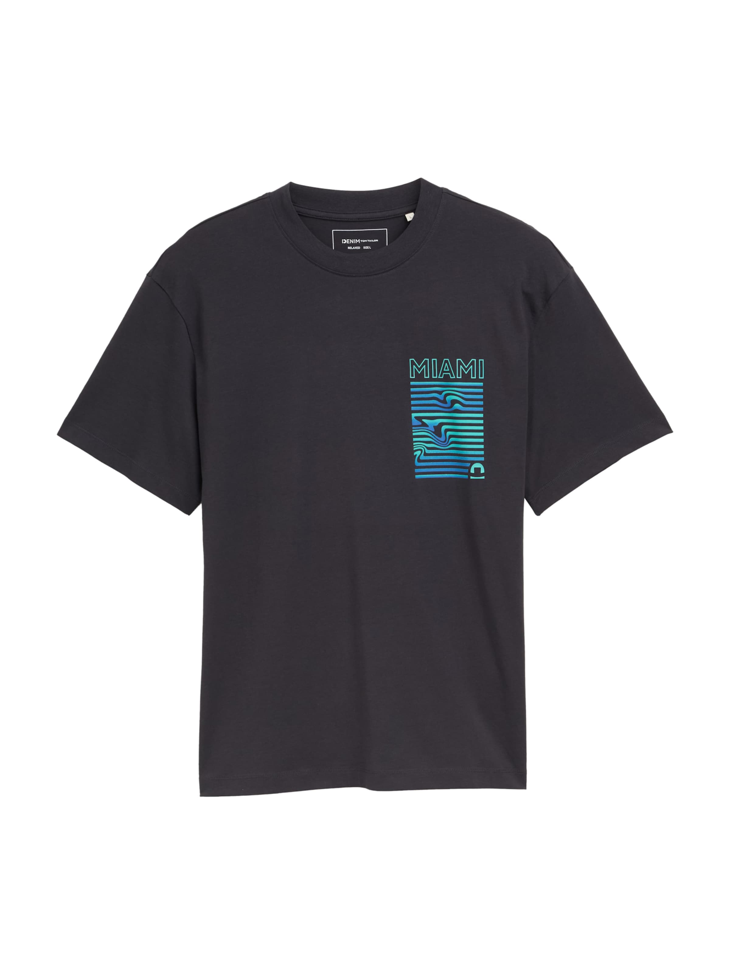 TOM TAILOR DENIM Μπλουζάκι σε γκρι: μπροστά