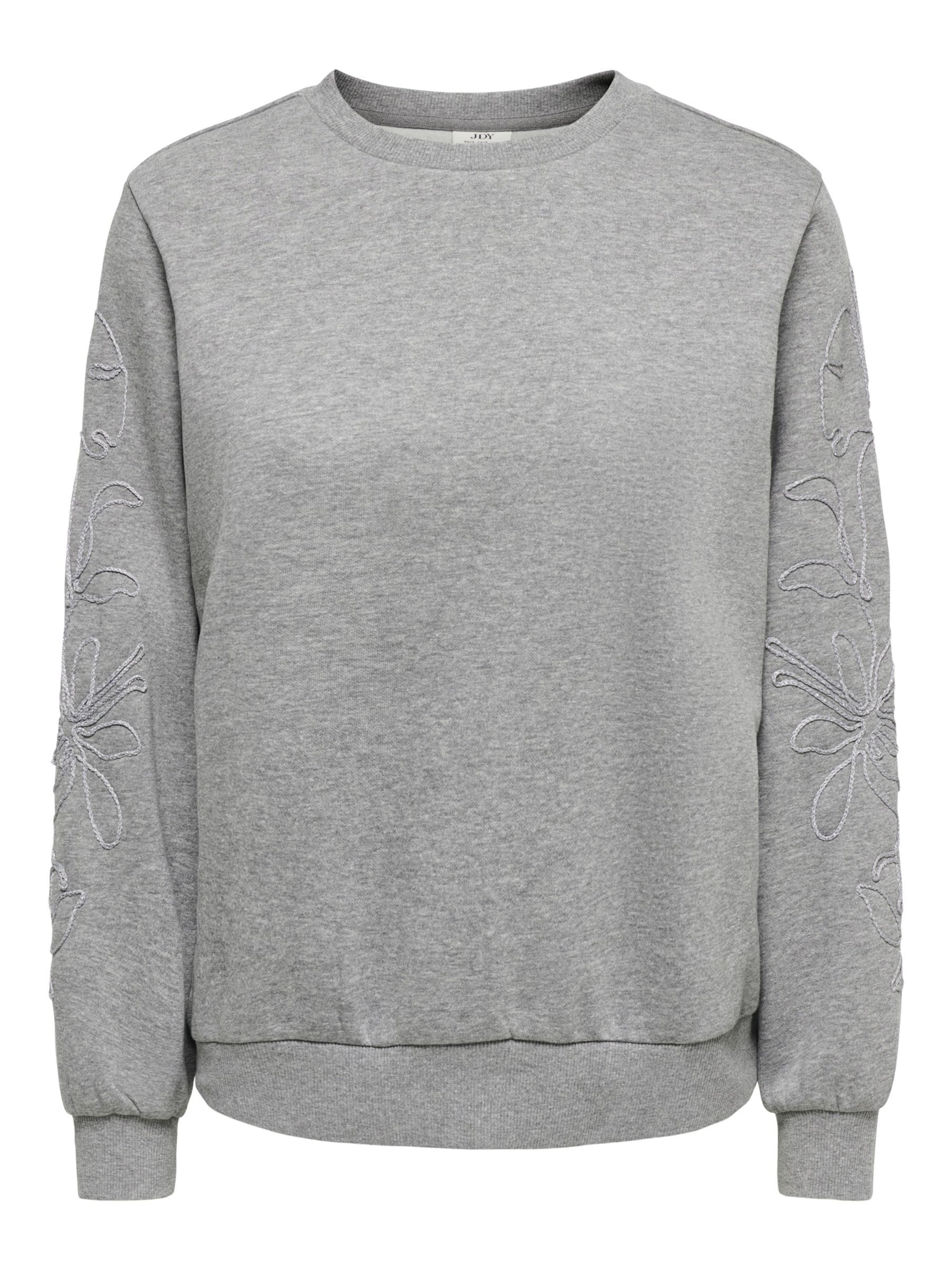 JDY Sweatshirt 'MESA' in Grijs: voorkant