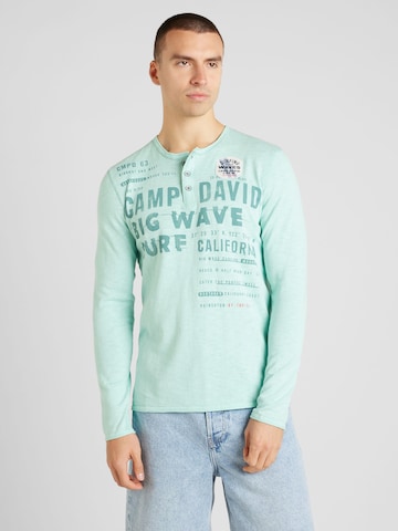 CAMP DAVID - Camisa em azul: frente