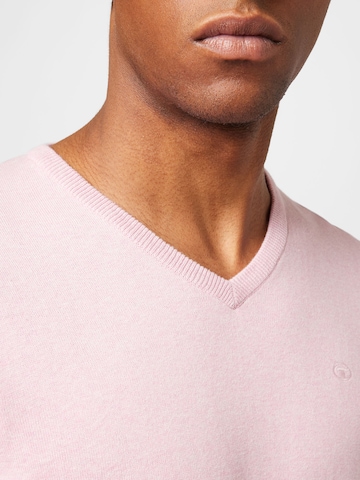 Coupe regular Pull-over TOM TAILOR en rose