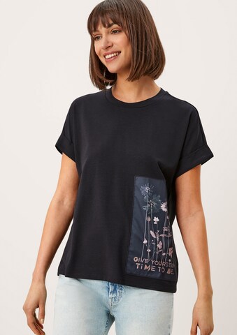 s.Oliver - Camiseta en negro: frente