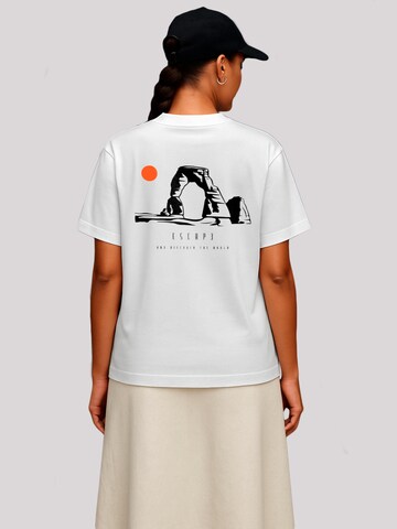 F4NT4STIC Shirt 'Escape Discover the World Savannah' in White