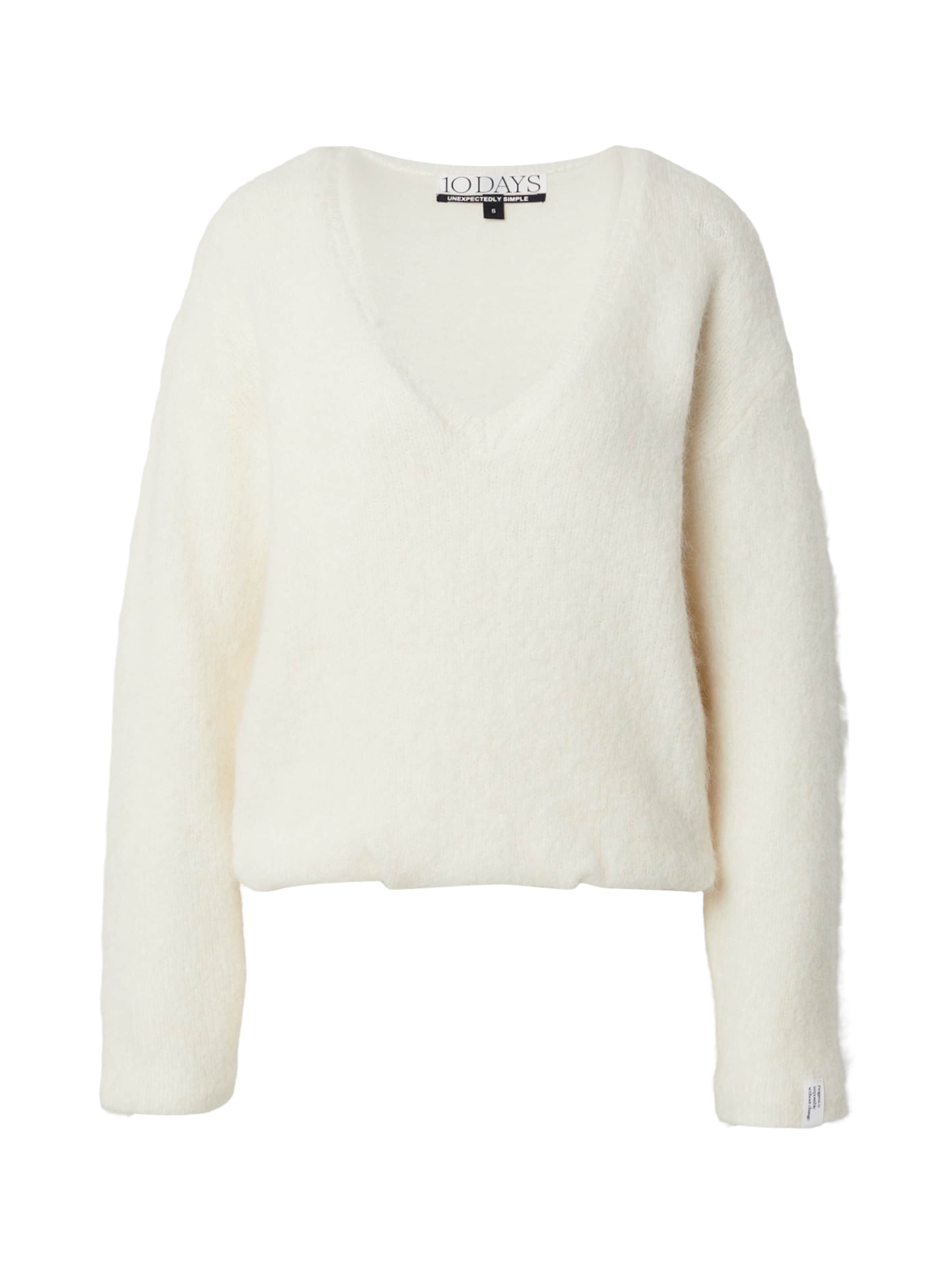 Pulover de la 10Days pe bej: față