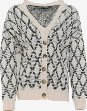 FRESHLIONS Oversized Cardigan 'Pati' in Beige: front